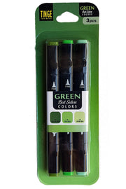Marker Pen - Set of 3 Green Colors -