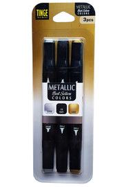 Marker Pen - 3 Pack Metallic Colors Marker