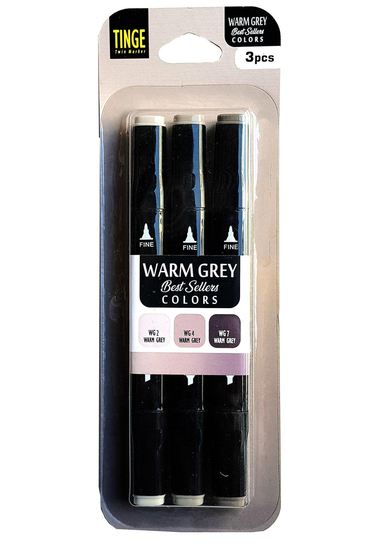 Marker Pen - Set of 3 Warm Gray Colors -