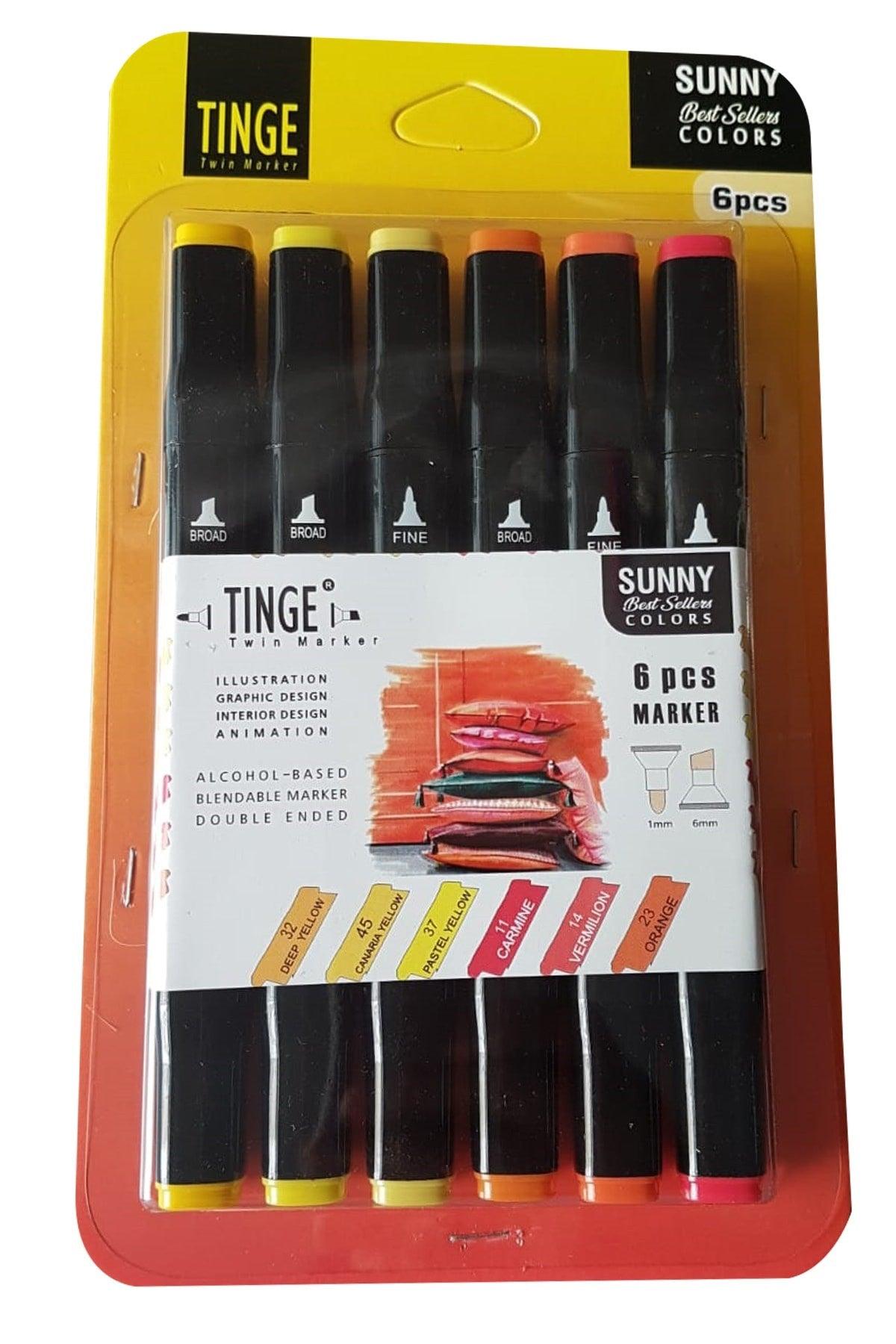Marker Pen -6 Sunny Color Set - Marker