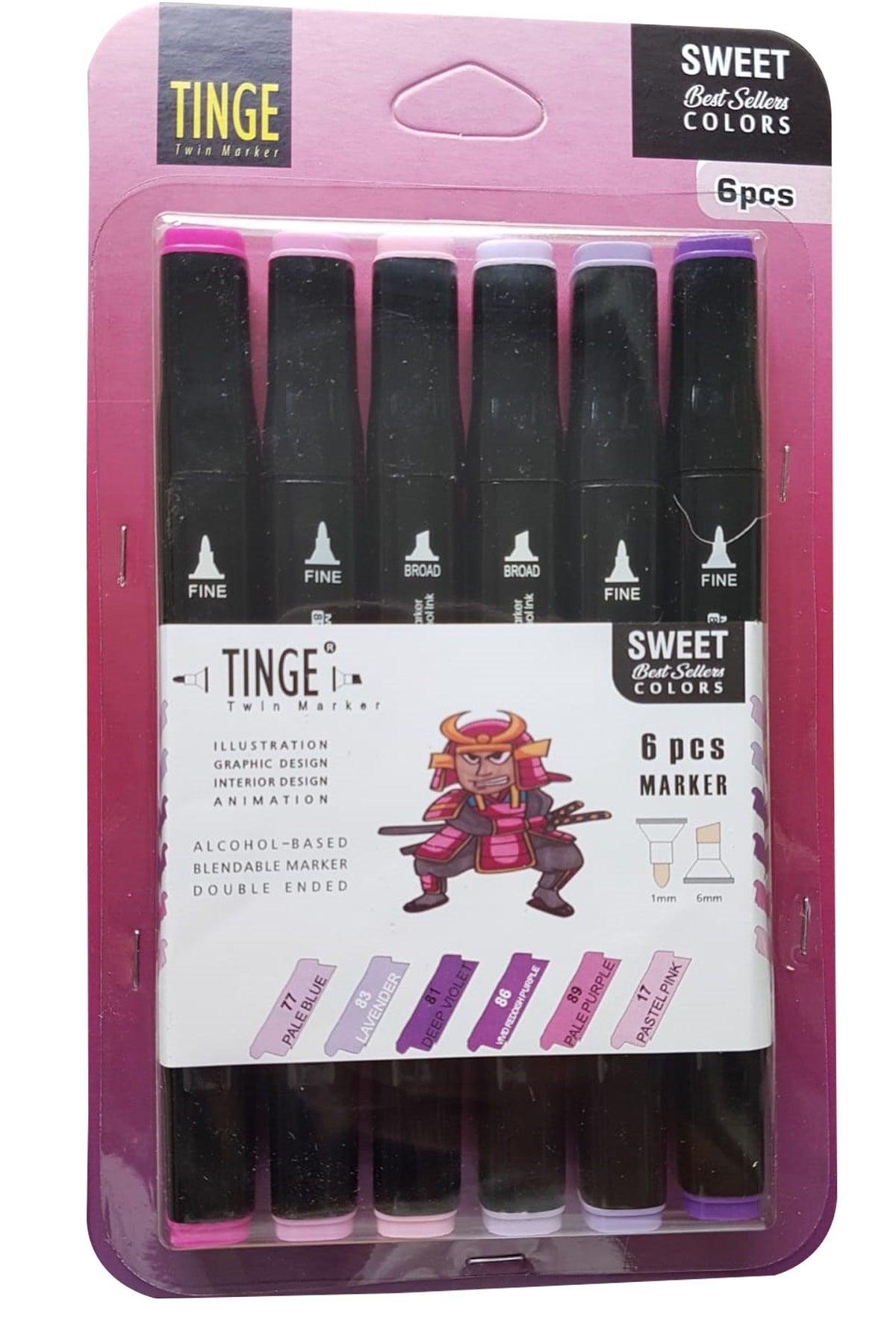 Marker Pen Set of 6 Sweet Color Marker