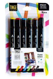 Marker Pen - Set of 6 Mixed Colors - Marker