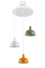Marley Special Design Modern Sports Cafe-kitchen White Orange Green Color 3 Pcs Pendant Lamp Chandelier - Swordslife