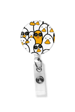 Yoyo collar card with drop printing for identification