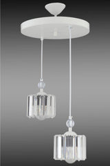 Maya 2 White Y-10 Stone Chandelier - Swordslife