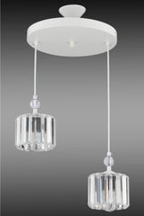 Maya 2 White Y-10 Stone Chandelier - Swordslife