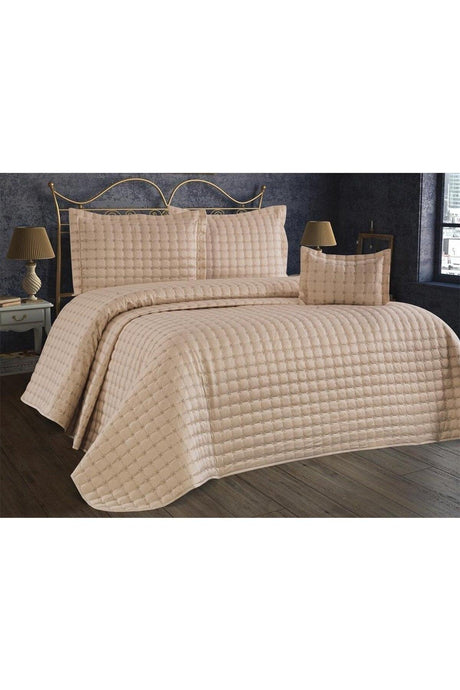 Meltem Double Bedspread Cappucino - Swordslife