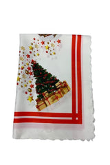 Merry Christmas Deers And Snowy House Patterned Table Cloth 160x220 - Swordslife