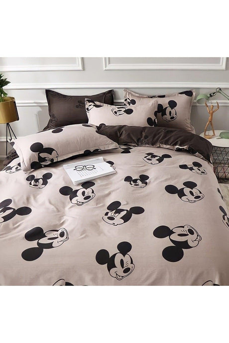 Mickey Mouse Single Double Sided Duvet Cover Set - Swordslife