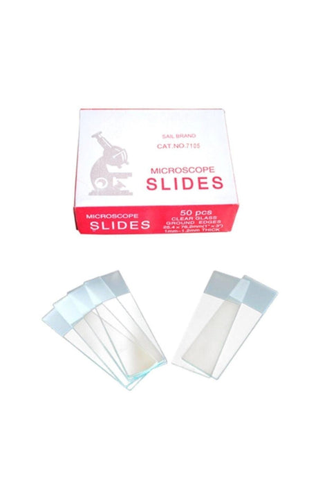 Microscope Slide Cover Set - 50 Frosted Slides + 100