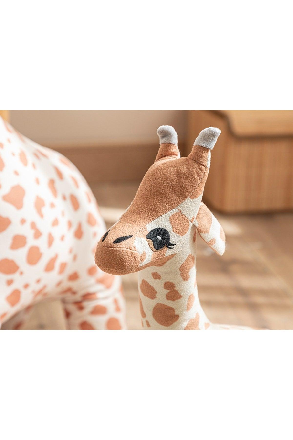 Mini Giraffe Decorative Pillow 40x20 Cm Beige - Swordslife