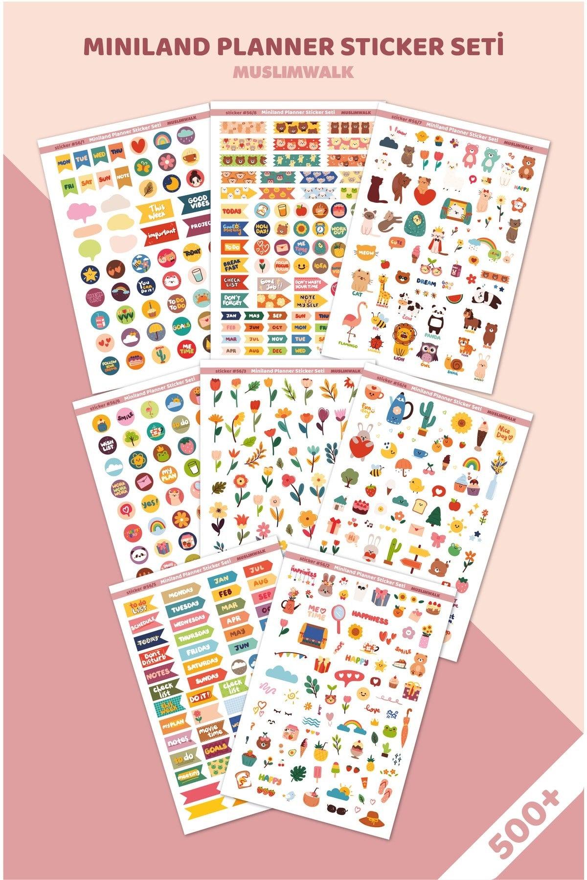 Miniland Planner Sticker Set 530 Pieces -