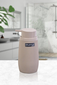 Luxurious Mink-Lined Fluffy Liquid Soap Dispenser - Ocean-Inspired Scent
