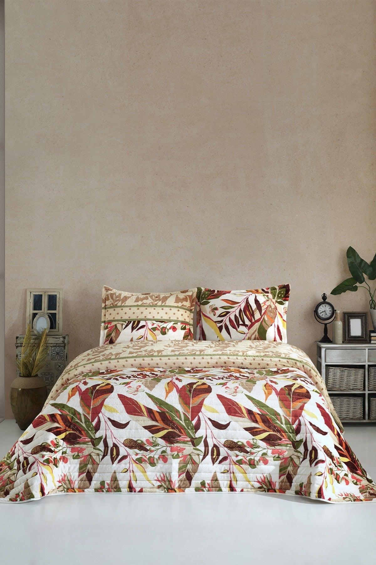 Mısra Cream Bedspread Set - Swordslife