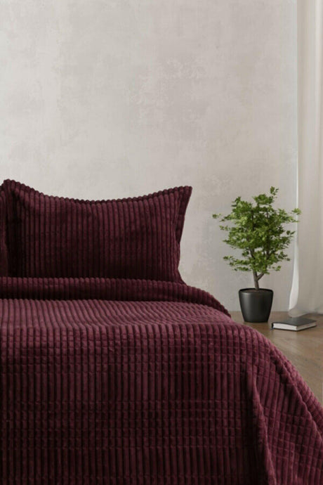 Modern Line 3 Piece Blanket Set - Cherry - Swordslife