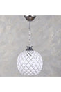 Modern Embossed Glass Single Chandelier - Swordslife