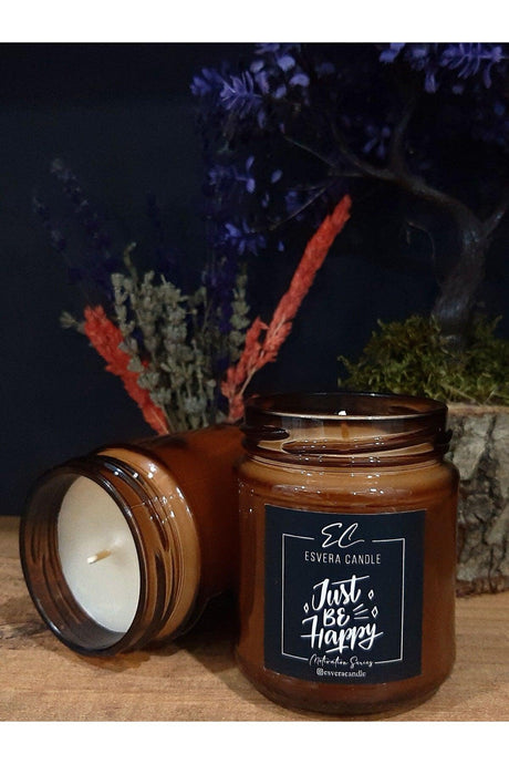 Motivation Series Vanilla Scented Amber Jar Candle - Swordslife