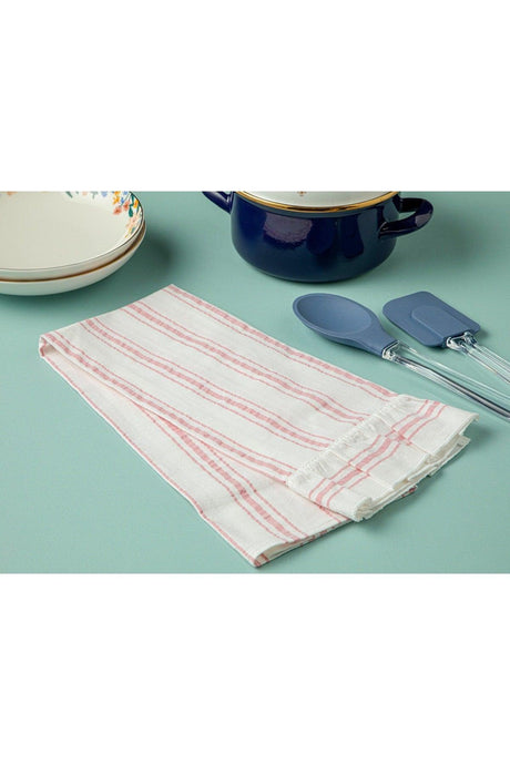 Musy Cotton Frilly Drying Towel 40x60 Cm Pink - Swordslife