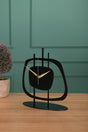 Muyika Pietra Metal Black Table Top Clock 21x23cm Mms-m - Swordslife