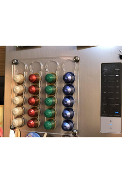 Magnetic coffee capsule organizer for Nespresso systems