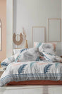 Duvet Cover Set Cotton Double 4 Piece Helen Powder - Swordslife