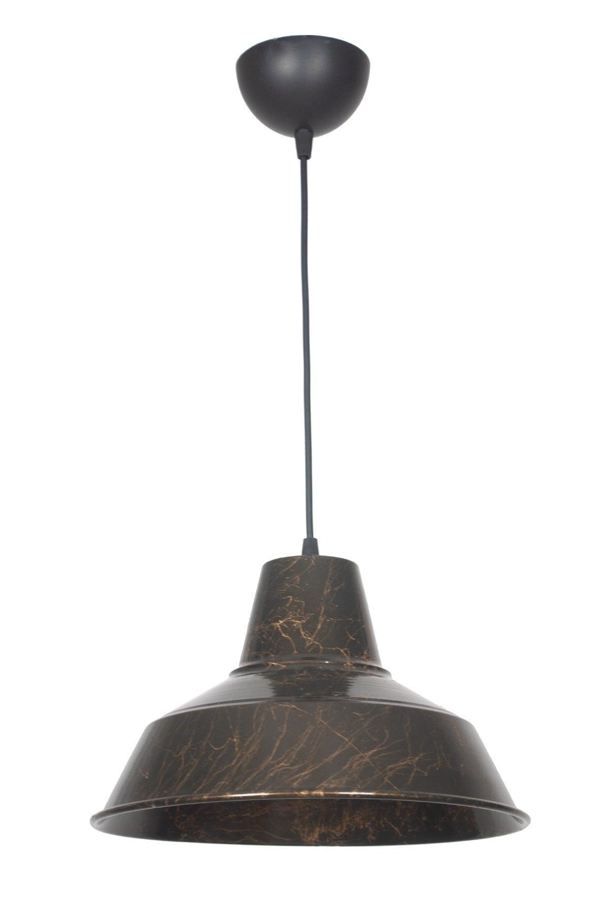 No33 Modern Design Ceramic Pattern Colored Metal Pendant Lamp Cafe - Kitchen Single Chandelier - Swordslife