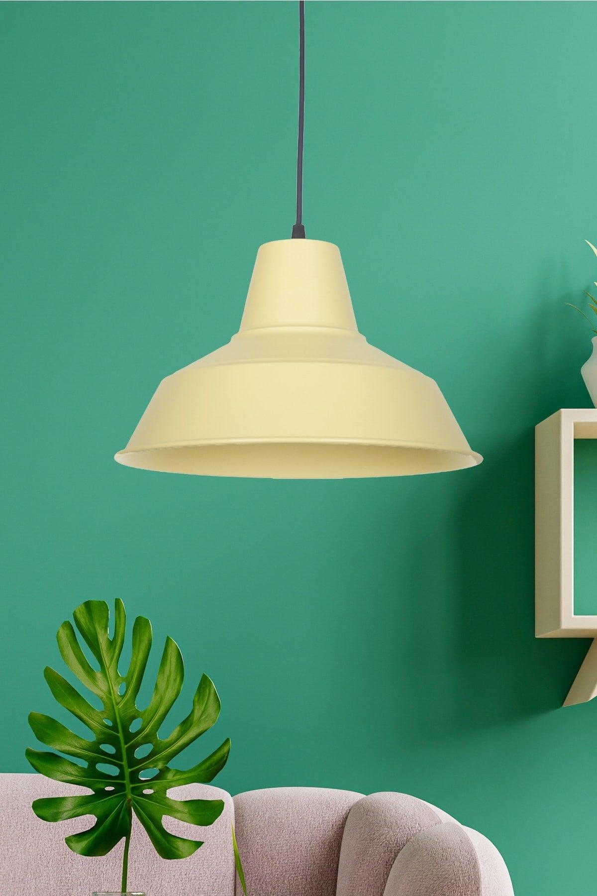 No33 Modern Design Cream Color Metal Pendant Lamp Cafe - Kitchen Single Chandelier - Swordslife