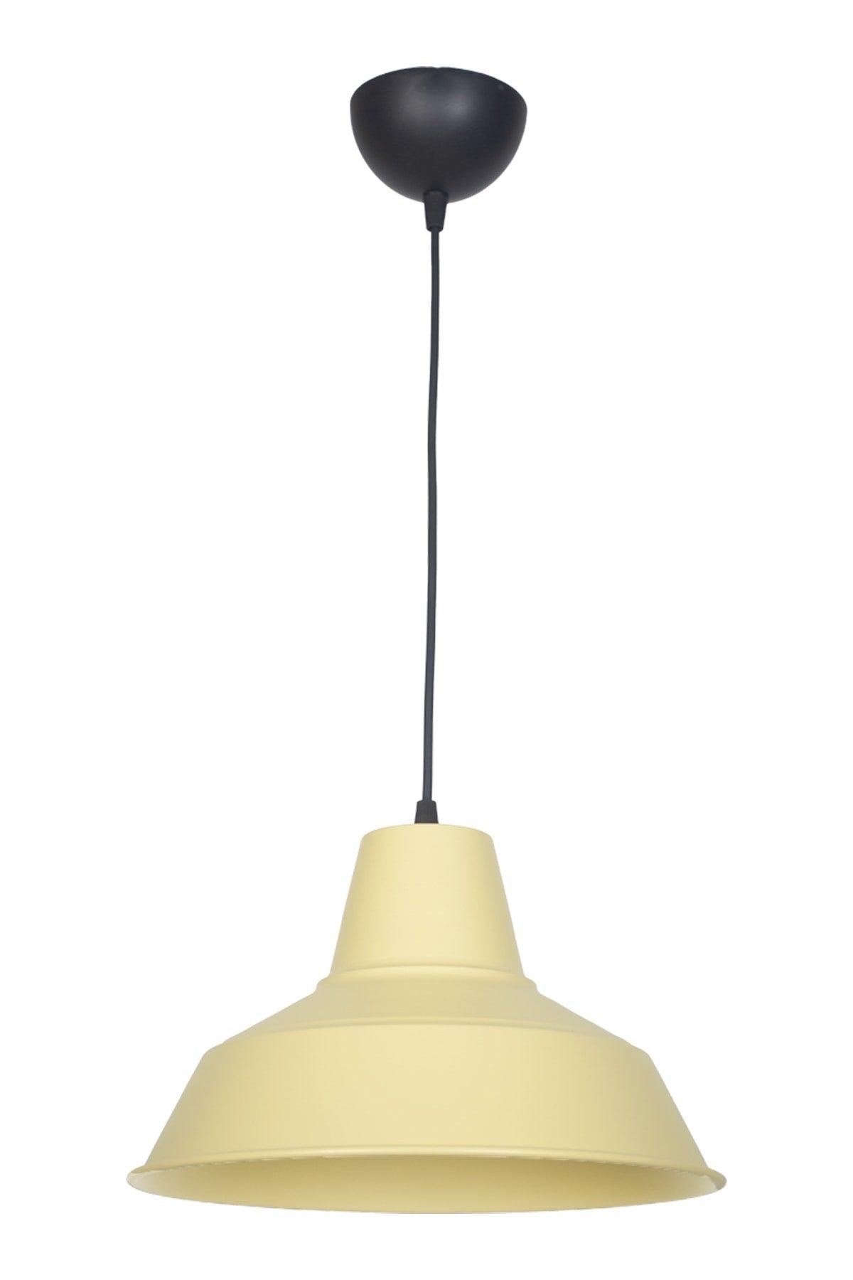 No33 Modern Design Cream Color Metal Pendant Lamp Cafe - Kitchen Single Chandelier - Swordslife