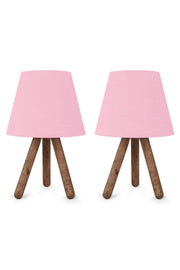 North Home Wooden Leg Lampshade Fabric Headboard 2 Pieces - Swordslife