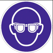 Bid mark - use eye protection Ø200 / plastic - Swordslife