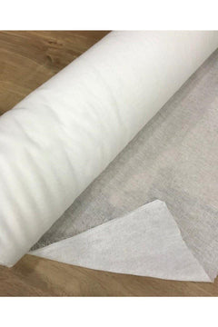 One-sided adhesive interlining fabric white 90cm x 1m roll