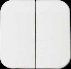 Double rocker light switch frame with wallpaper compensation