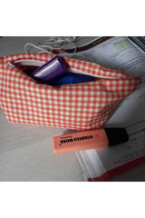 Orange Gingham Washable Zipper Single