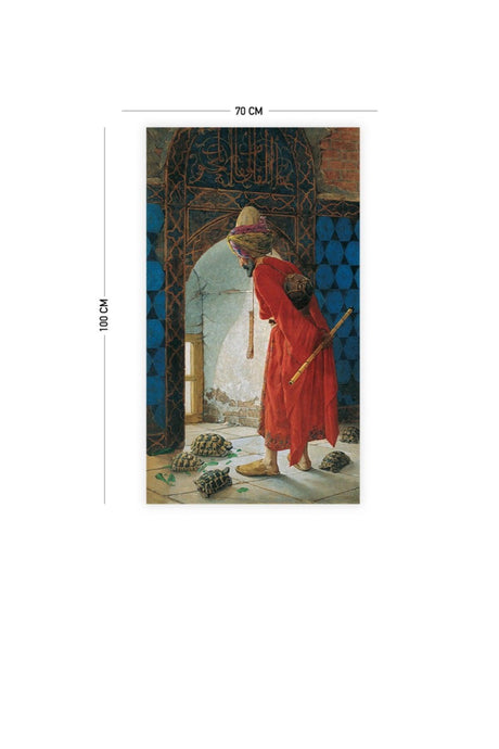 Osman Hamdi Bey Turtle Trainer Wall Covering Carpet 140 X 100 Cm-70x100 Cm - Swordslife