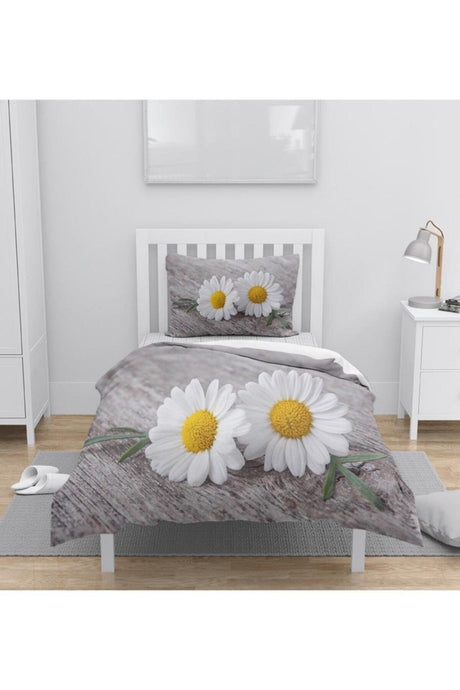 Osso Yellow Daisies 3d Patterned Single Duvet Cover Set - Swordslife