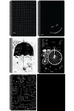 Black A4 Notebook with PP Cover and Spiral Binding