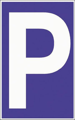 Parking sign - guests only plastic, 250 x 400 mm