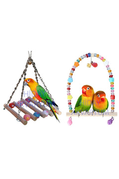 Parrot swing and bridge set