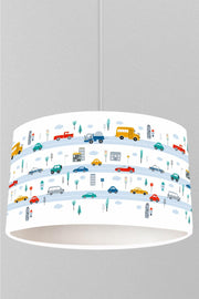 Pastel Colored Cars And Traffic Themed Children's Room Pendant Lamp Chandelier - Swordslife