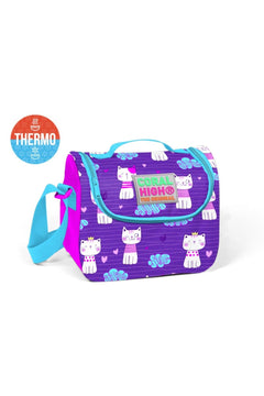 Insulated Lunch Box with Adjustable Strap and Stand-Up Support