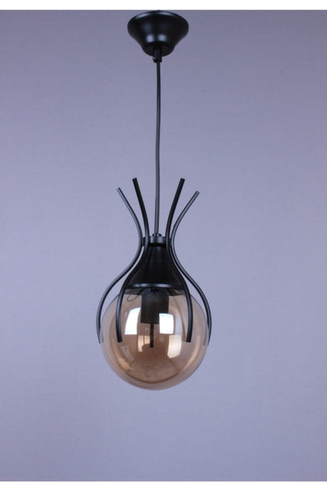 Claw Single Honey Glass Modern Chandelier - Swordslife