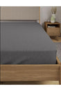 Cotton Elastic Single or Double Bed Sheet - Anthracite - Swordslife