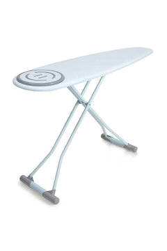 Premium ironing board with heat-resistant fabric and silicone stoppers