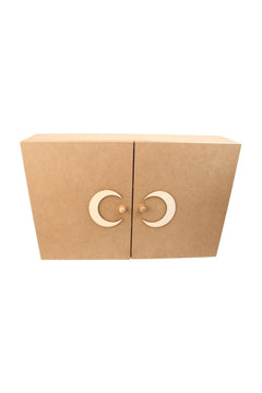 Raw MDF Medicine Cabinet with Storage Shelves