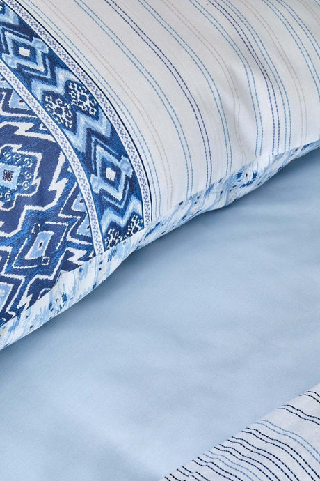 Pietra Blue 100% Cotton Double Sleeping Set - Swordslife