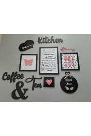 Pink 11 Piece Kitchen Board Set Kitchen Coffee Tea Kitchen Rules Kitchen Decor - Swordslife