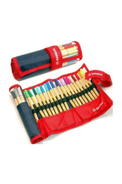Fine-tipped felt marker pen set with 25 vibrant colors