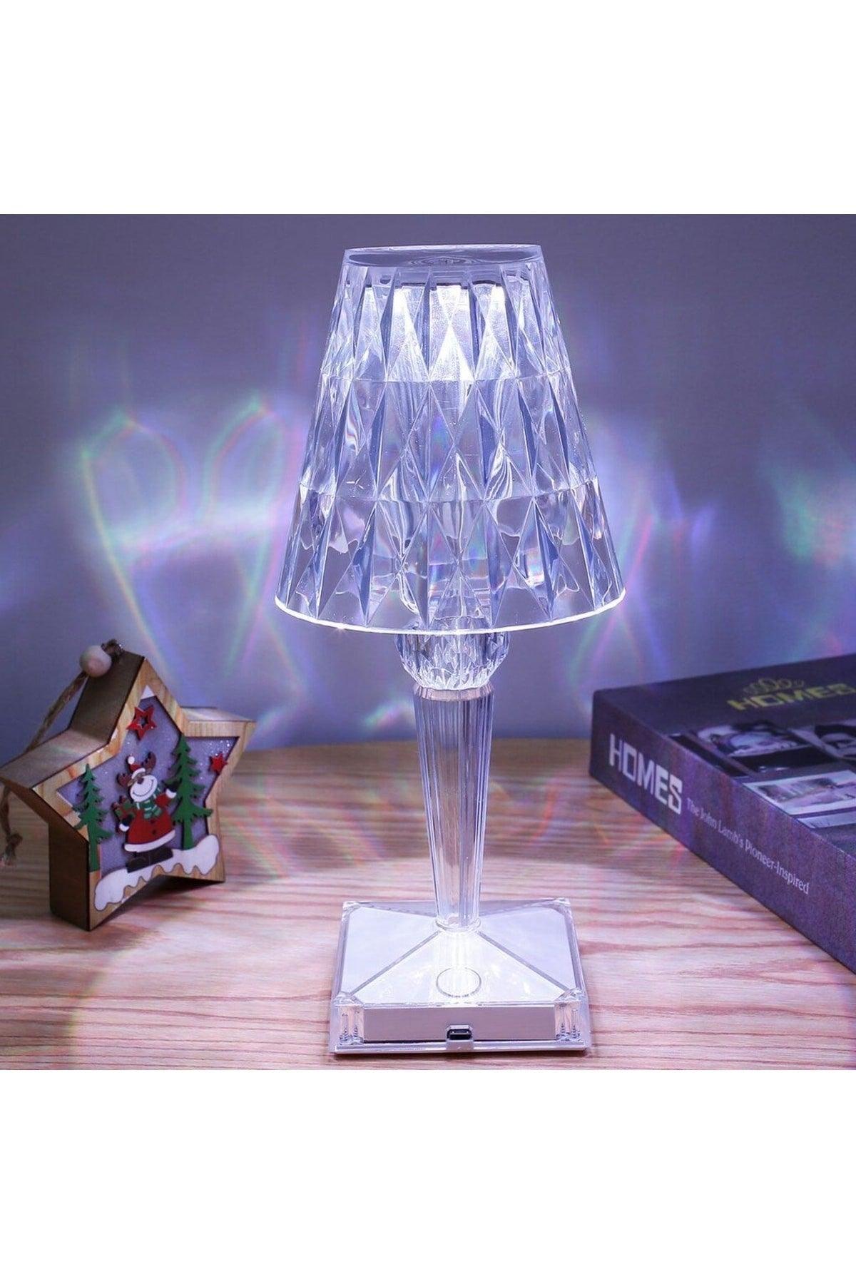 Polizei P-2000 Crystal Diamond Table Night Light 16 Colors Bluetooth Speaker - Swordslife