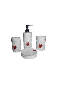 Porcelain Bathroom Essentials Set