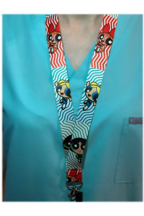 Powepuff Girls Neck Lanyard And Phone Strap